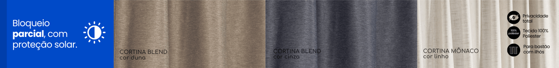 Banner cortinas que bloqueiam a luminosidade
