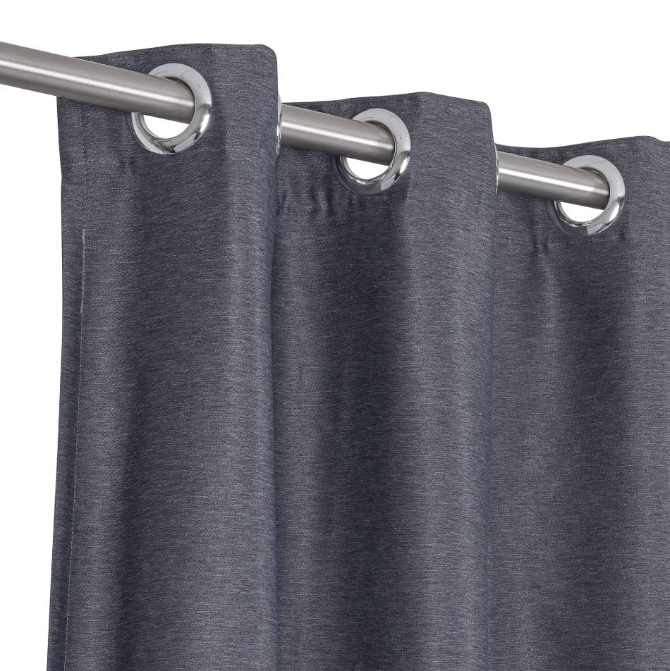 Cortina Corta Luz Blend 3,00m x 1,70m Cinza Indicado para varão de até 2,00m - Bella Janela